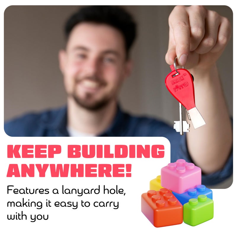 Brick Popper - World's Fastest Separator Tool - Efficient Remover for Kids and Adults - Perfect for Ages 6 and Up - Essential Tool (Red) - Image 4